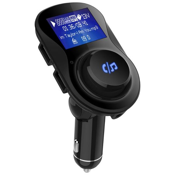 

bluetooth hands-fm transmitter modulator stereo car mp3 music player usb mobile phone charger