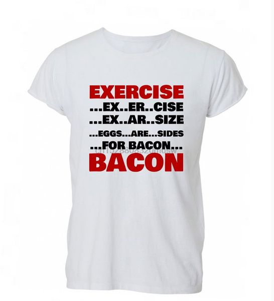 

2019 summer fashion men t shirt exercise workout bacon food pork pig funny gyms t shirt tshirt mens womens gift