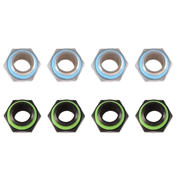 

fans & coolings 4pcs/lots g1/4 thread fitting hex adapter connector for computer water cooling system black silver optional