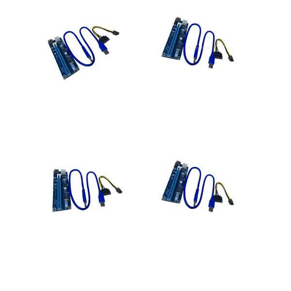 

1x to 16x pci-express card cable power riser for bitcoin mining motherboard