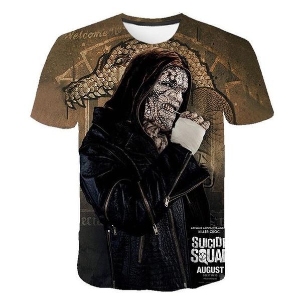 

suicide squad womens mens harley quinn the joker man black red 3d print shirts graphic oversized humor men clothing