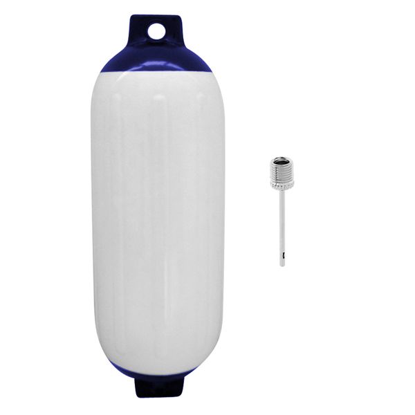 

boat fenders 4.3 x 15.7\" white twin eye bumpers mooring protection