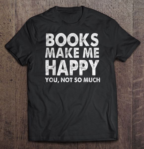 

men t shirt book lover books make me happy version2 women t-shirt