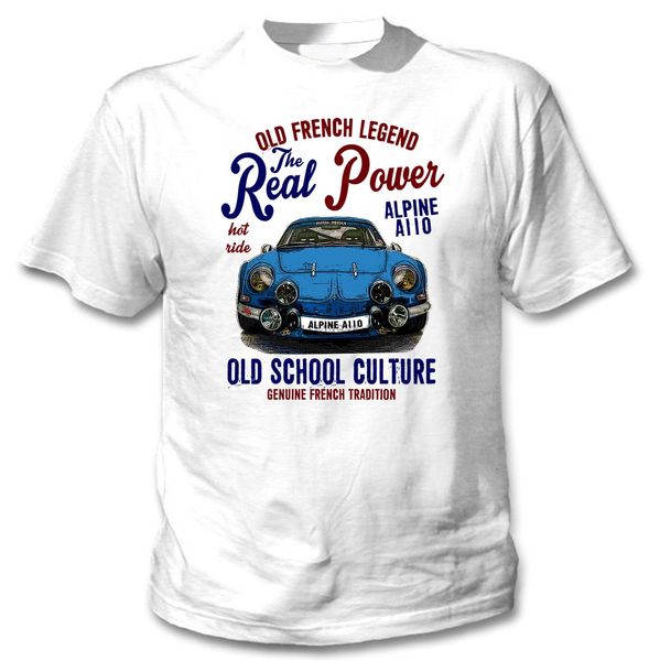 

vintage french car renault alpine a110 real power new cotton t shirt