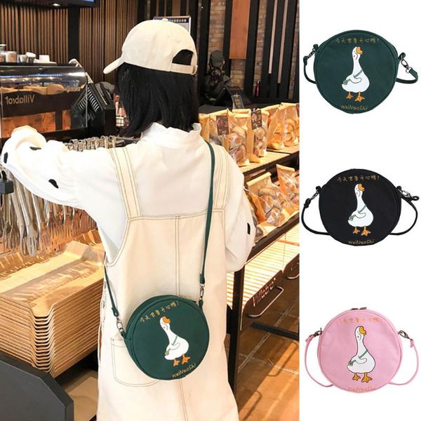 

women fashion canvas duckling coin purse shoulder round messenger casual bags bags for women 2020 uxury handbags bag