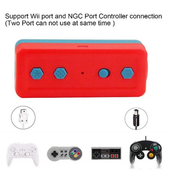 

support with 2*aa batteries&switch console/ wins 7 compatible for gamepad/gamecube/ nes/ snes/wii controller bluetooth adapter