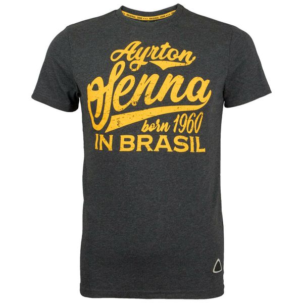 

ayrton senna t-shirt born in brasil grau new men's fashion short-sleeve t shirt mens t-shirt short sleeve mens