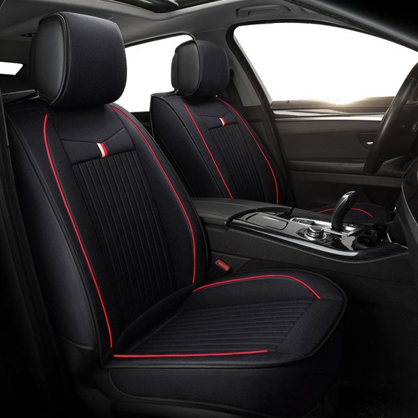 

kadulee flax car seat cover set for lada granta forester haval h2 h3 y61 kia rio 3/4 seat cover cars