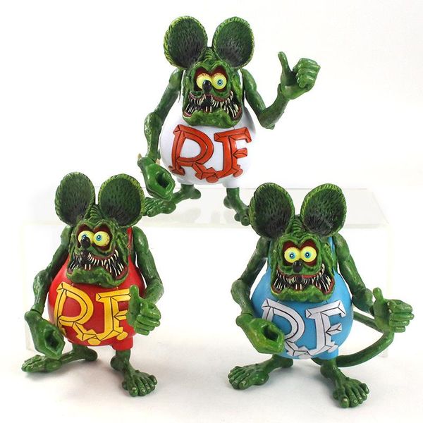 

ratfink фигурку rat fink подарков для детей рисунок пвх коллекционные модели игрушек рождественский подарок на день рождения