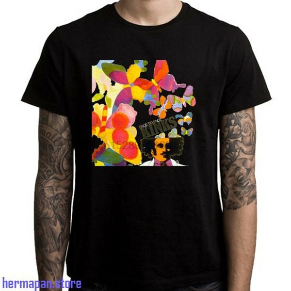 

the kinks face to face album rock legend mens black t-shirt size s to 3xl