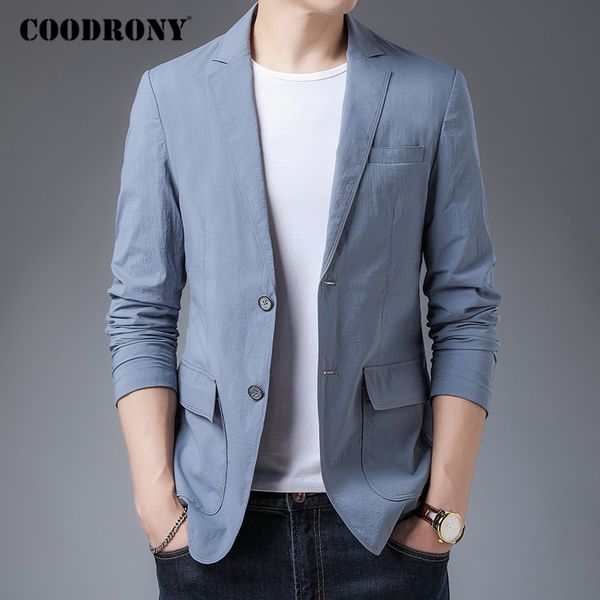 

coodrony brand mens top вскользь костюм пальто 2020 осень новое прибытие blazer мужчины высокого качества зима человек платье одежда c8025, White;black