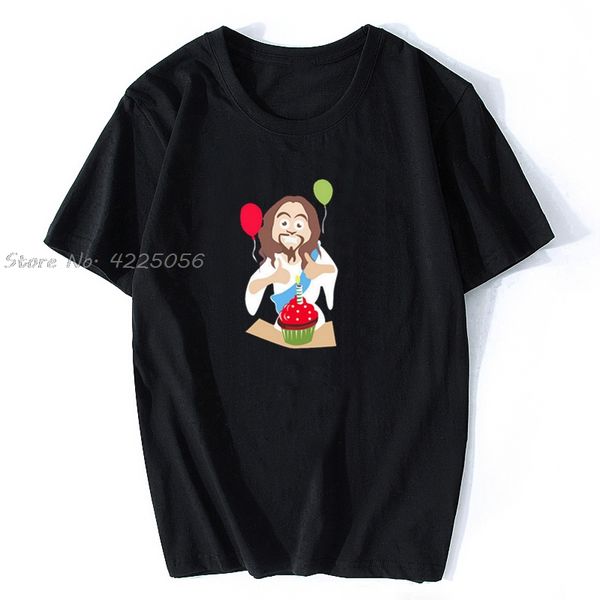 

xmas funny jesus birthday christmas t shirt teenage pop t-shirt print fashion men cotton tshirt tees streetwear