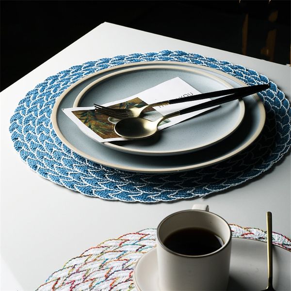 

4pcs individual table mat anti slip drink coasters insulated solid placemat pp non slip mat kitchen tool for home decor
