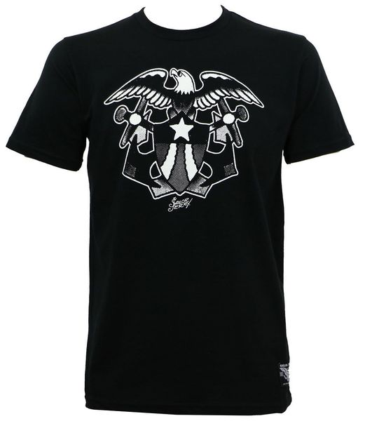 

sailor jerry tattoo shield eagle slim fit t-shirt black s-3xl new printed t shirts short sleeve hipster tee