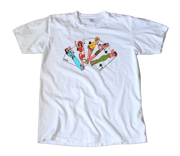 

impko spade flush decal t-shirt- rod, poker