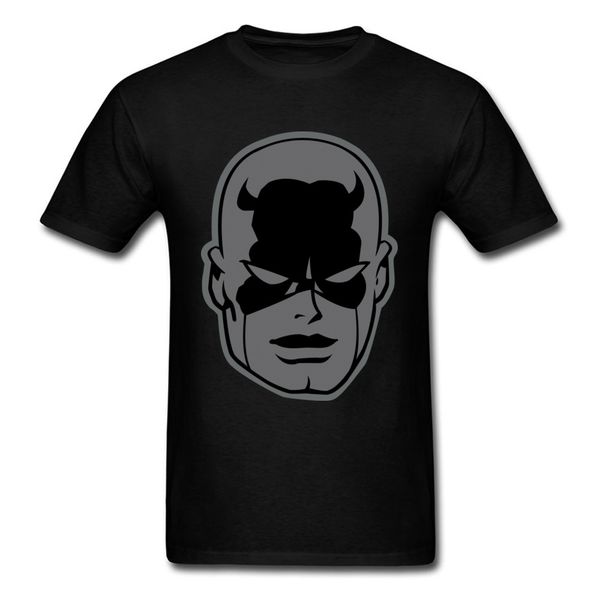 

тень сорвиголова футболка мужчины tshirts черный футболки с коротким рукавом тройники круглый воротник хлопок досуг фуфаек превалирующих