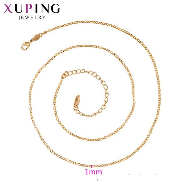 

chains xuping engagement environmental copper thanksgiving gifts fashion gold color plated necklace for women s69,8-45259, Silver