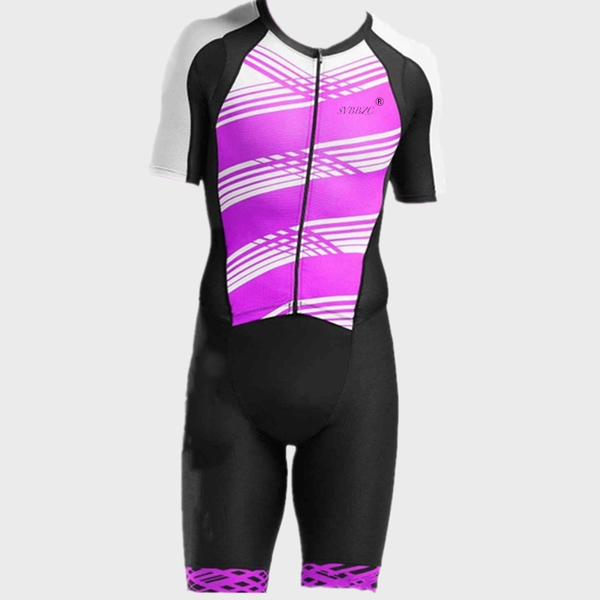 

svbbzc pro women triathlon suit cycling jersey skinsuit running swimming clothes team ropa de ciclismo maillot clothes suit, Black;blue