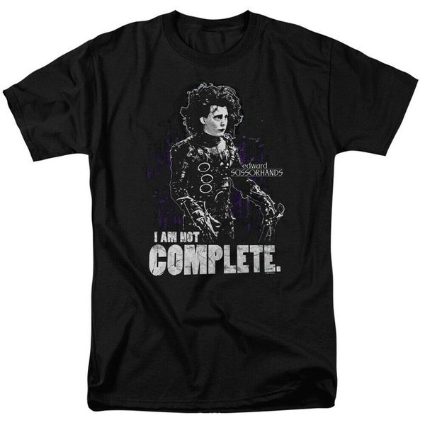 

edward scissorhands movie not complete licensed t shirt for youth middle-age the elder tee shirt