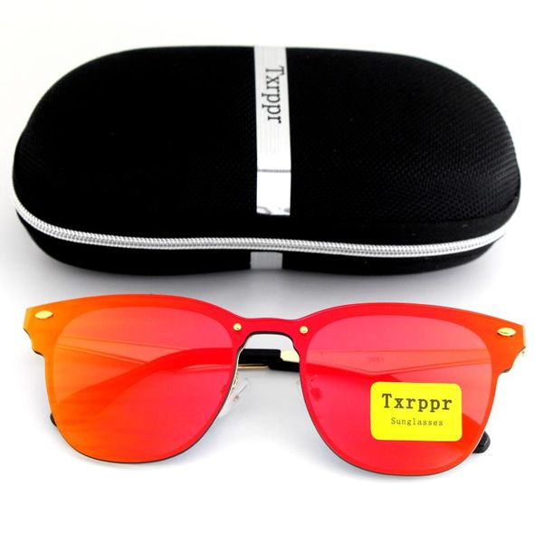 

sunglasses for women fashion txrppr brand designer gold metal frame red colorful sun glasses eyewear uv400, White;black