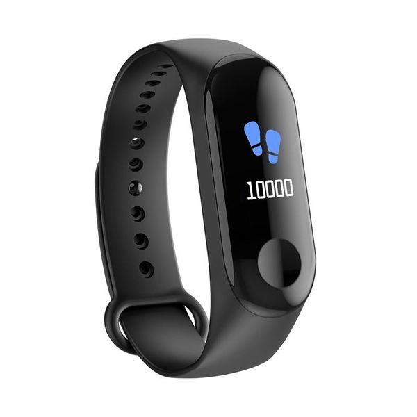 

m3 smart bracelet fitness tracker heart rate heart rate handband call reminder sports waterproof smart band for ios android