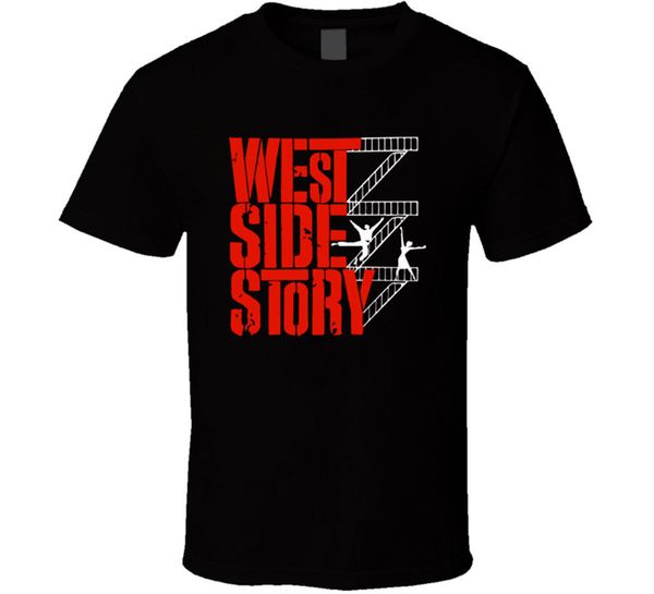

2019 new summer tee shirt west side story men's black t shirt tee movie musical 100% cotton new funny cool t-shirt