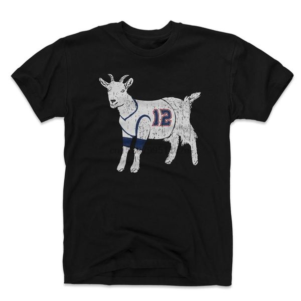 

summer funny print men tshirt women brady goat jersey wht