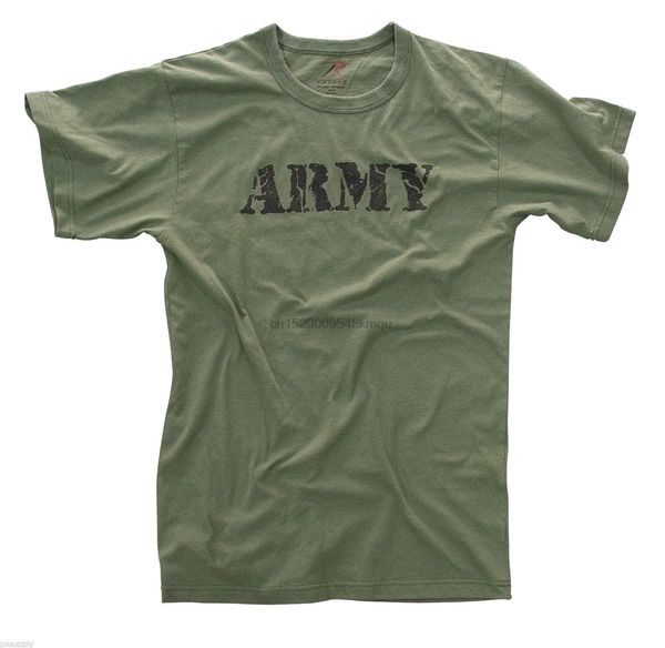 

army t-shirt olive drab printed vintage style cotton poly blend rothco 66400 gift print t-shirthip hop tee shirt 2019 tees