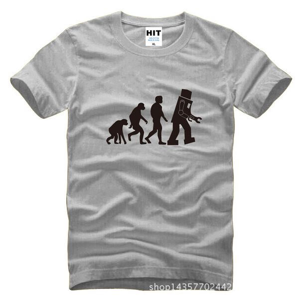 

the big bang theory robot evolution seen sheldon funny mens men t shirt tshirt 2015 short sleeve cotton t-shirt camisetas hombre