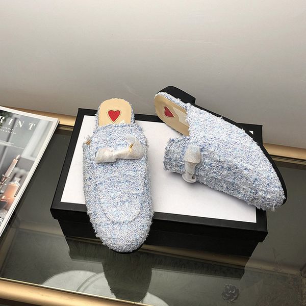 

women's fashion comfortable slip on chain decorated loafers low heels almond toe casual daily mule pointed toe backless slipper, Black