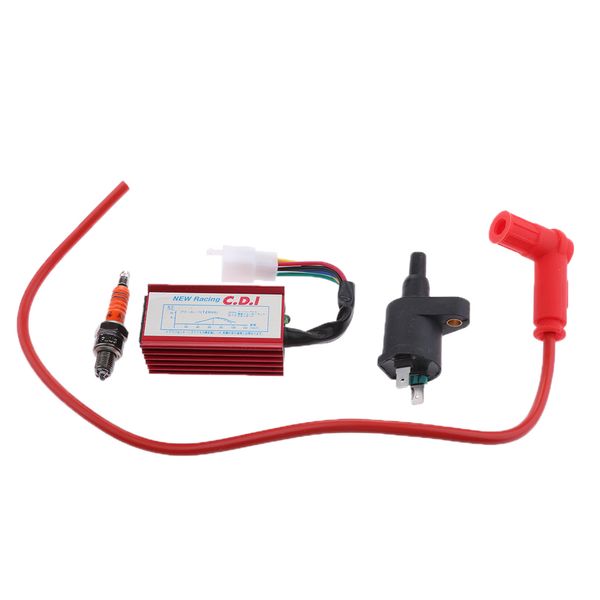 

racing ignition coil 5 pin cdi spark plug for chinese pit dirt bike atv quad