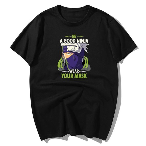 

cool japan anime naruto hatake kakashi print man's t-shirt summer men's t shirt cotton short sleeve tshirts harajuku streetwear