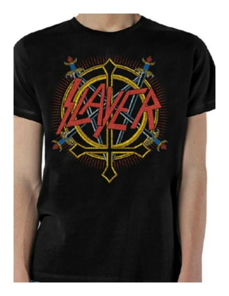 

slayer pentagram logo t-shirt officially licensed merchandise brand new