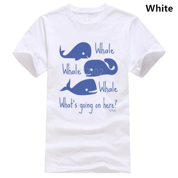 

twisted men's whale whale whats going on funny cotton t-shirt
