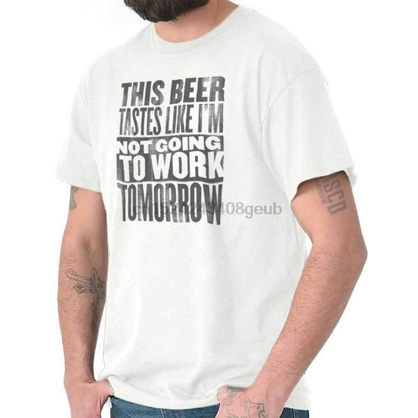 

this beer tastes no work tomorrow funny gift drinking party t-shirt tee