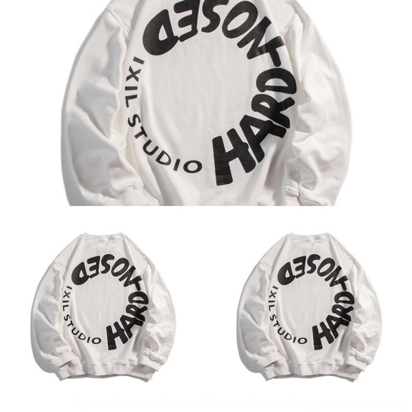 

xinchen 2020 spring sports embroidered letter sweater men's youth fashion pullover pullover pulloverpulloverbrand coat couple men, Black