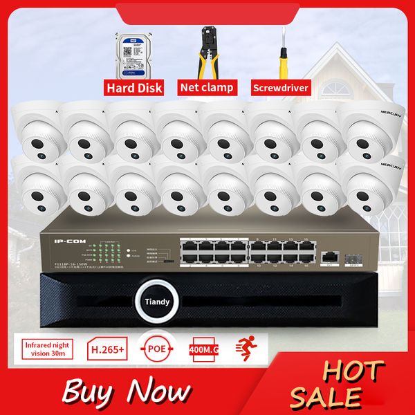

glvision 16ch 4mp poe nvr kit security camera system ir indoor outdoor cctv poe ip hemisphere camera p2p video surveillance set