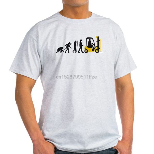 

эволюция man вилочный driver t shirt men t shirt 2019 лето хлопок мужчины тенденции моды досуг t-shirt