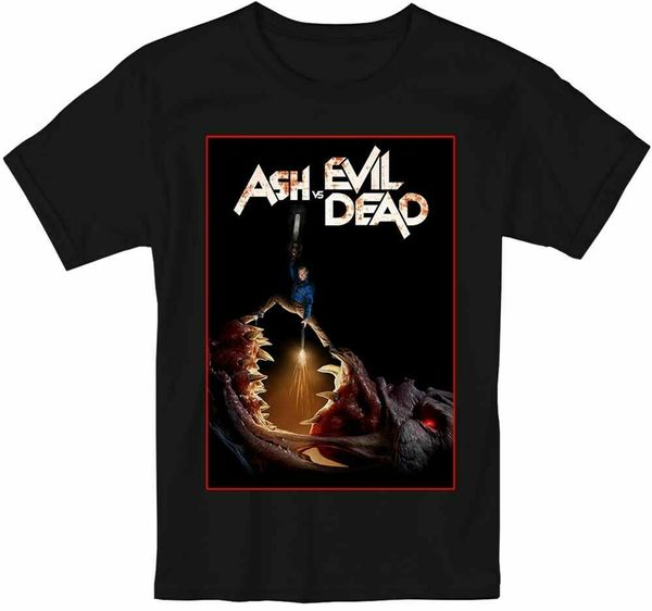 

new ash vs evil dead tv series men's t-shirt size s-2xl new trends tee shirt