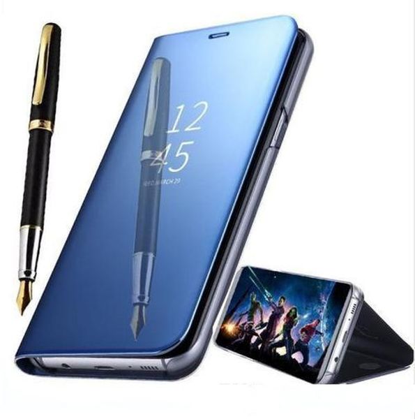 

smart leather view case for samsung galaxy s8 s7 edge s6 note 8 5 mirror flip stand cover for samsung j3 j5 j7 2017 a3 a5 a7