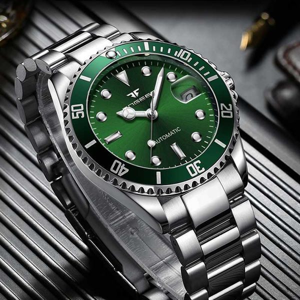 

fngeen series skeleton mechanical automatic watch men tourbillon sport clock casual business wrist mechanical watch montre homme, Slivery;brown