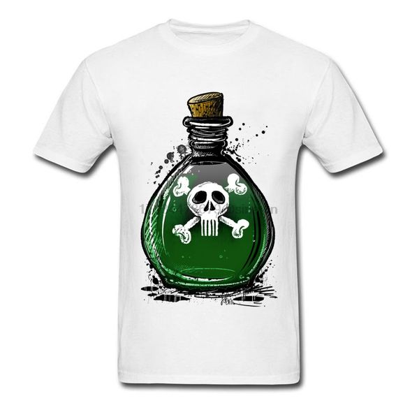 

crossbones poison skull in the wishing bottle men pure cotton t shirts cool black tshirts the poisoner skull t shirt