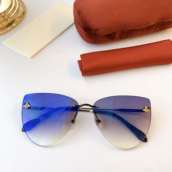

little bee summer sunglasses brand sunglasses womens beach goggle glasses uv400 0365 6 color highly quality with box, White;black