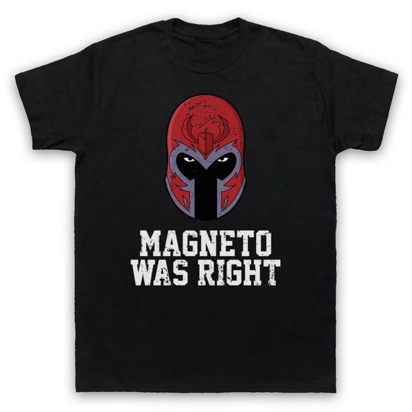 

magneto was right mutant comic slogan x-men x men erik adults summer new men cotton t-shirt tee