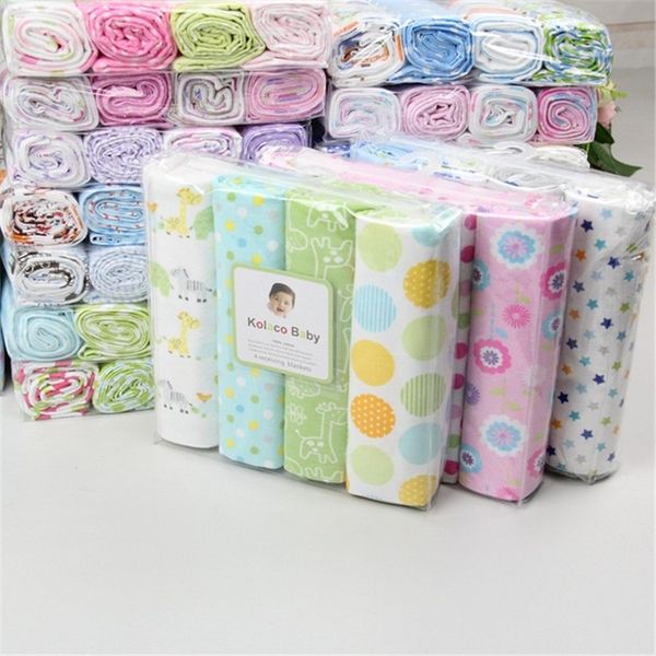 

4pack baby blanket super soft cotton flannel swaddle wrap neutral large newborn diaper bedding blanket