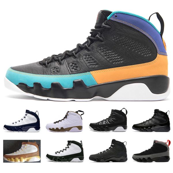 

new 9 dream do it basketball shoes 9s unc 2010 release anthracite black white bred the spirit og space jam sport sneakers 3.2