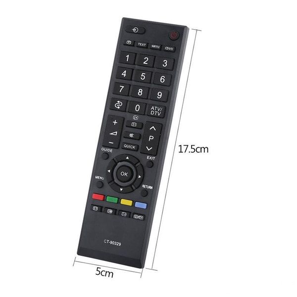 

new black universal replacement remote control ct-90329 controller for toshiba lcd smart tv