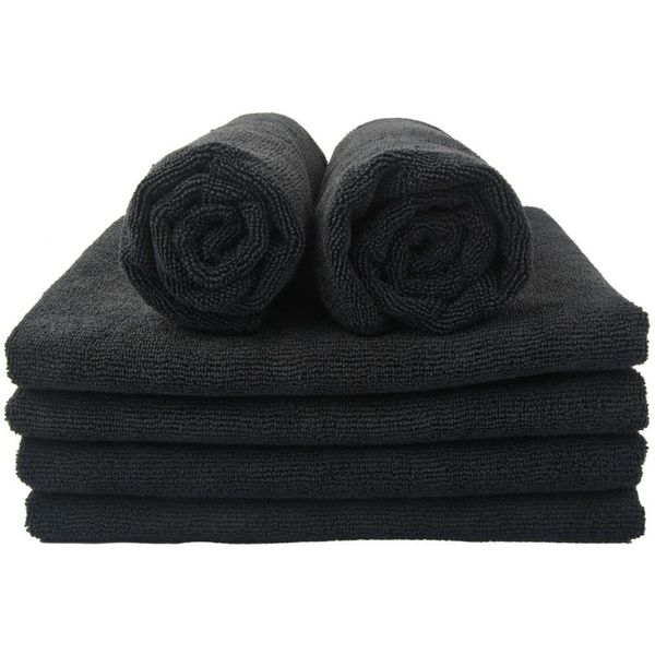 

sinland microfiber hair drying towel beauty salon spa bath towels fast drying for home l 41cmx69cm 6 pack black dark blue t200529