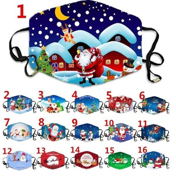 

christmas 3d face mask halloween masque christmas decorations kid face masks mascherina designer cotton mask reusable facemask support