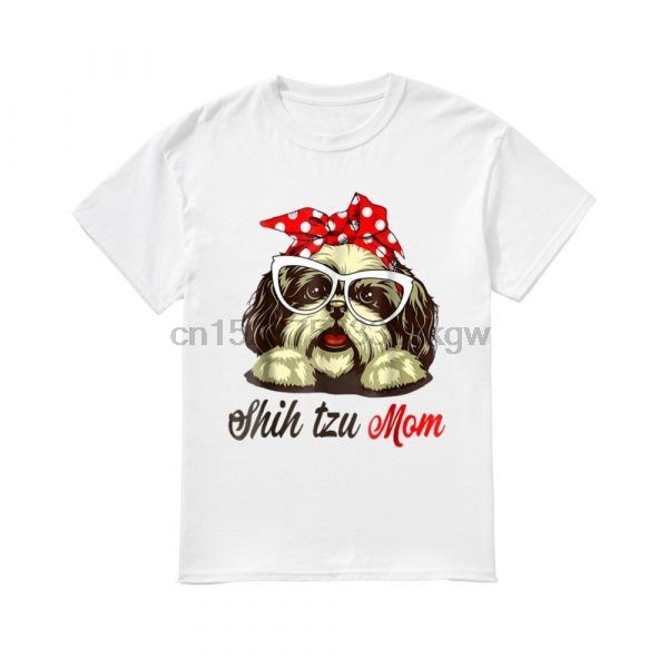 

fashion men t shirt tzu mom shirt 100% cotton summer personality